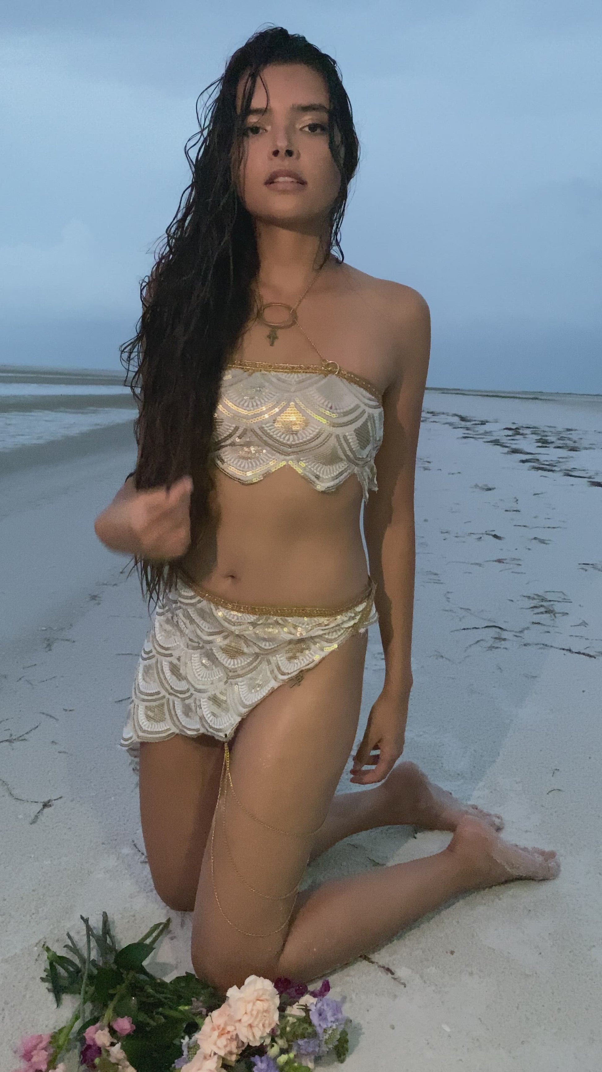 Festonné Wrap Skirt