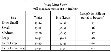 Maiy Mini Skirt