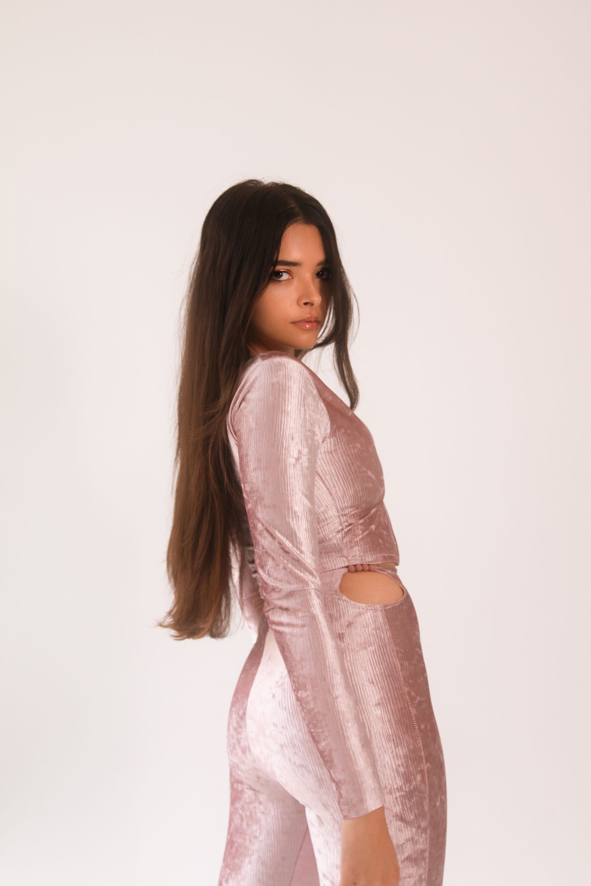 Natural Lava Rock Cutout Pants