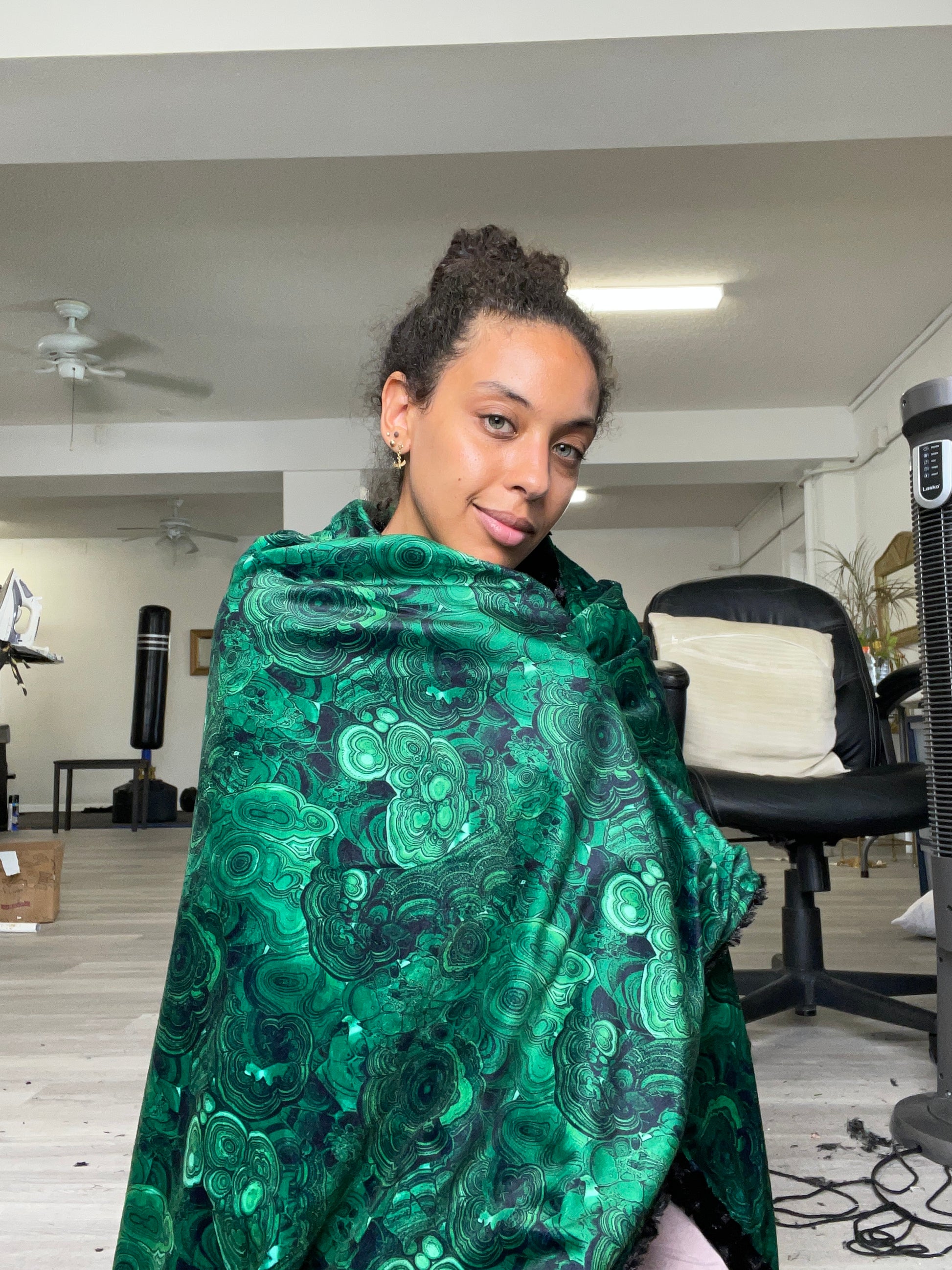 Malachite Plush Blanket