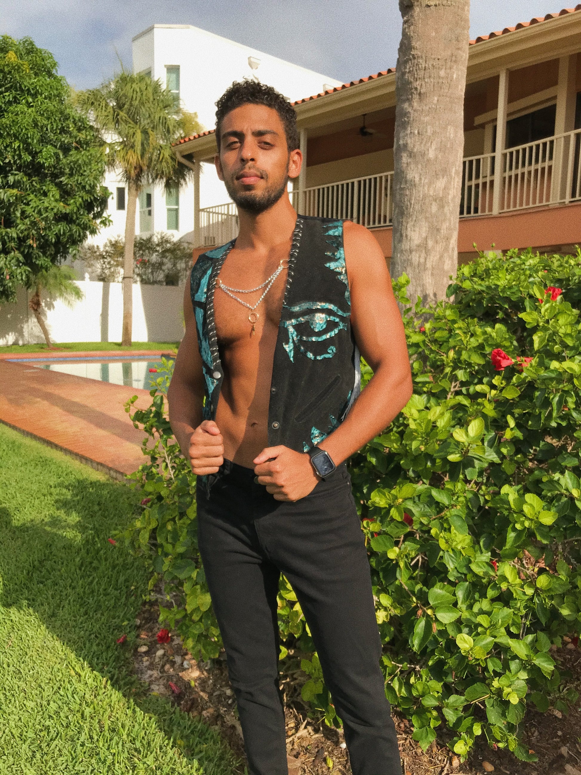 Patchwork Eye of Horus Vest