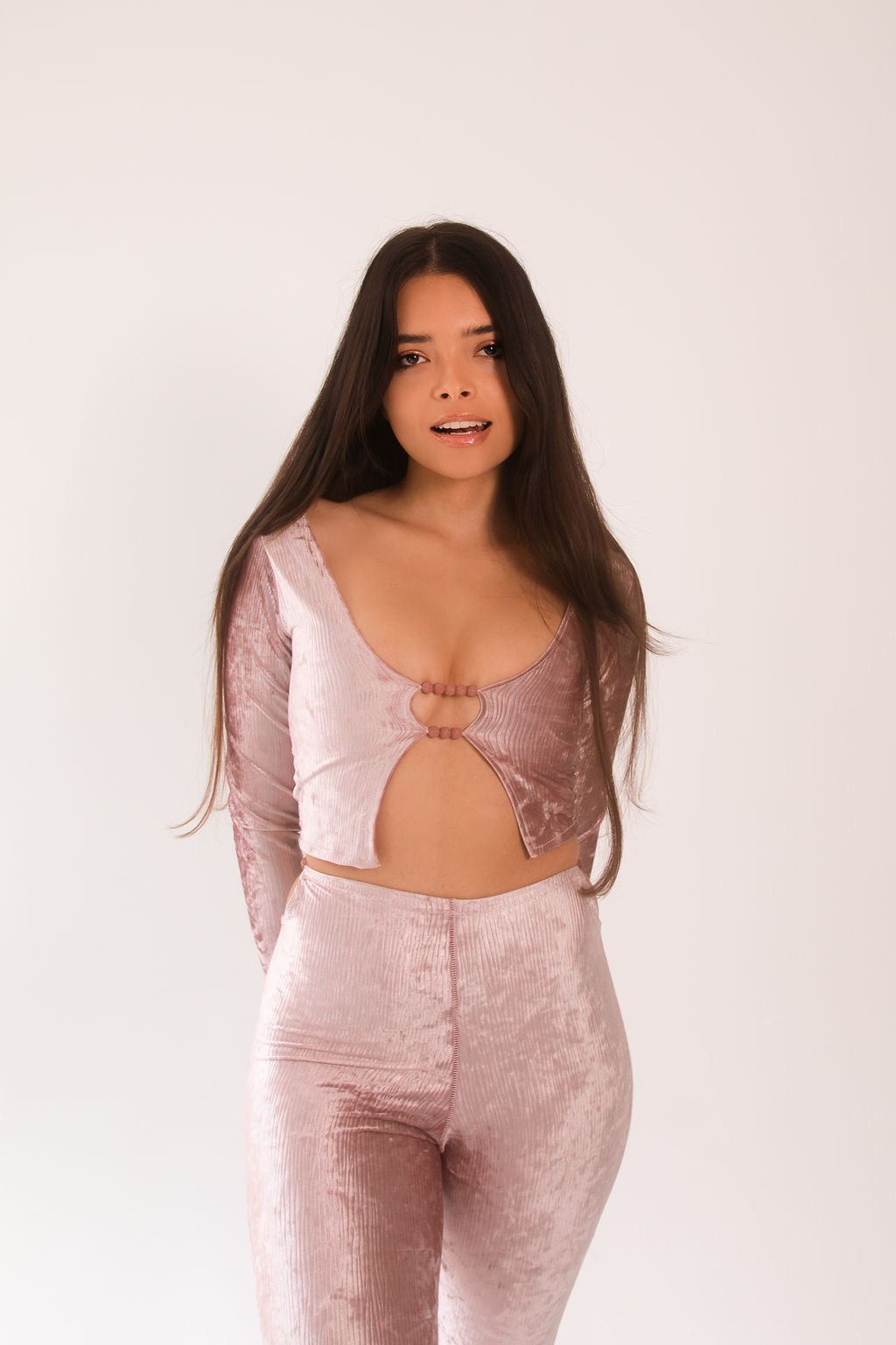 Pink Lava Rock Long Sleeve Top