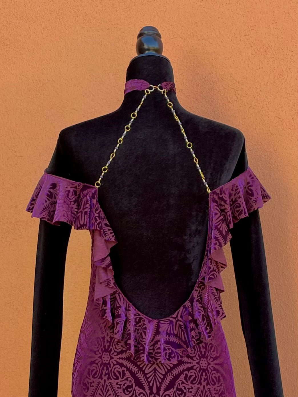 Burnout Ruffle Dress