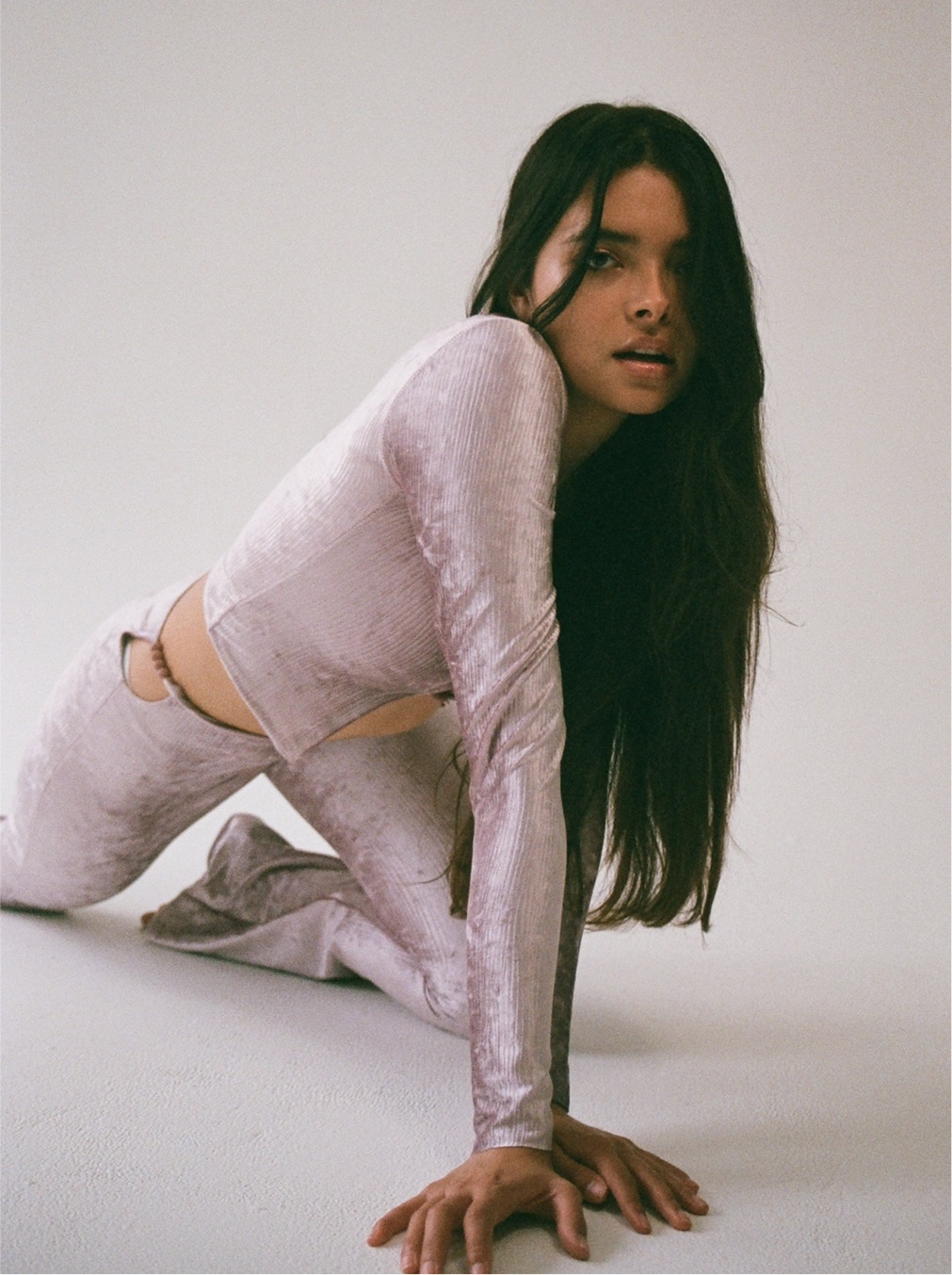 Natural Lava Rock Cutout Pants