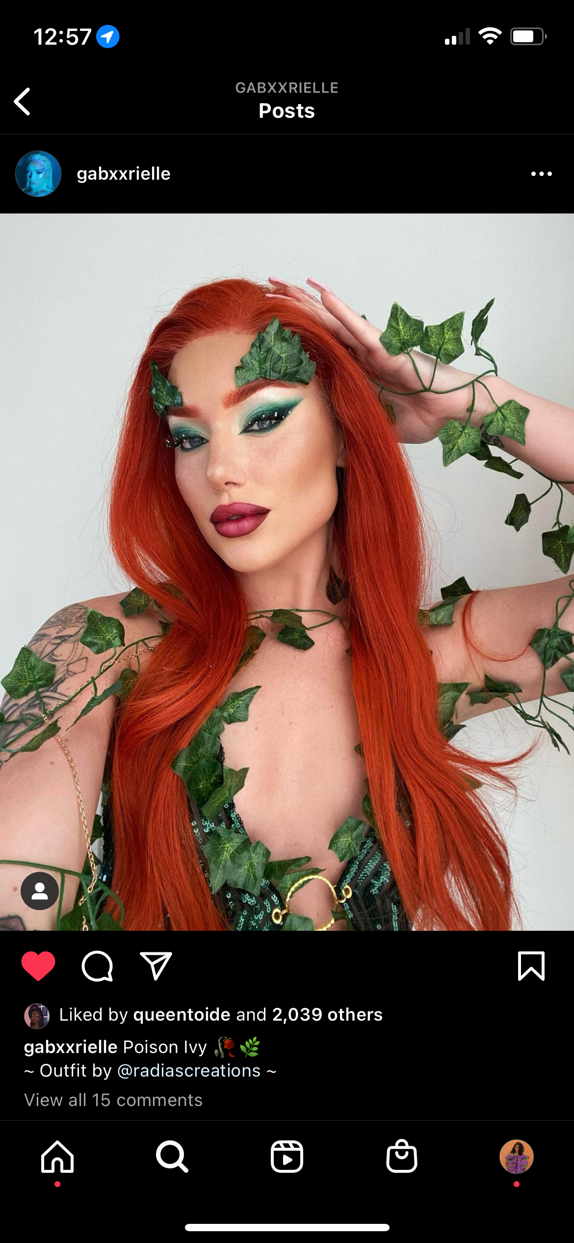 Poison Ivy costume