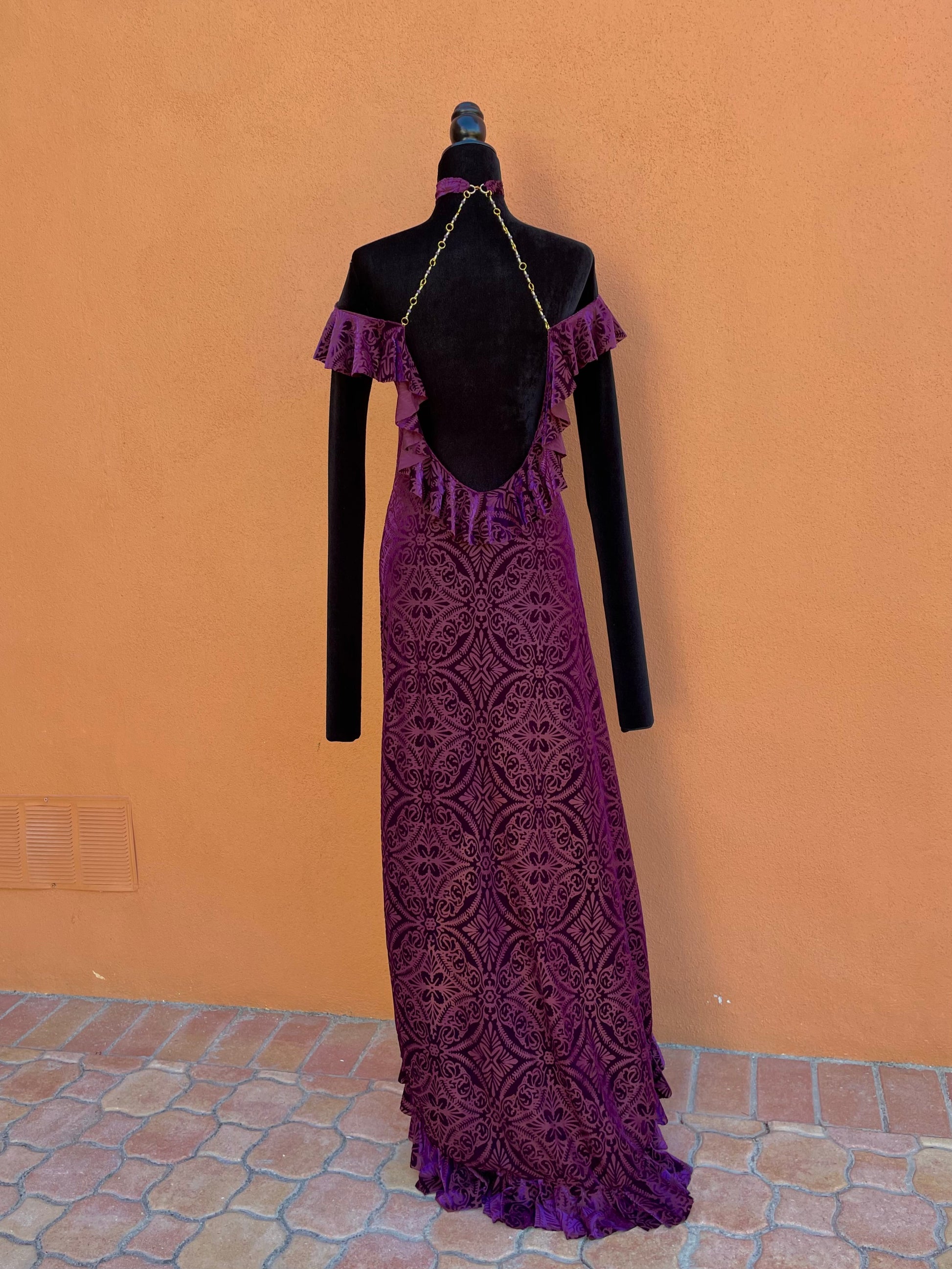 Burnout Ruffle Dress