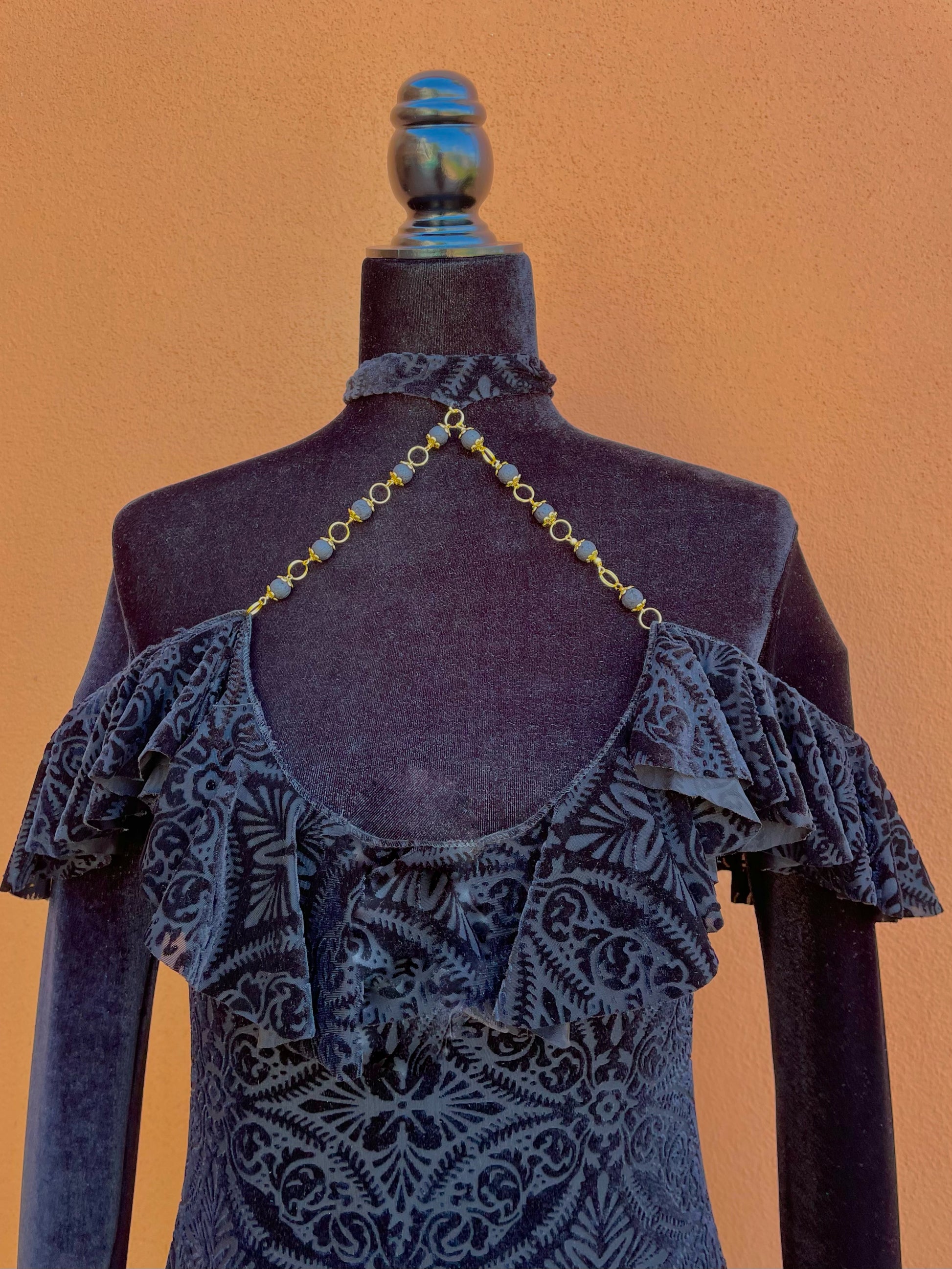 Burnout Ruffle Dress