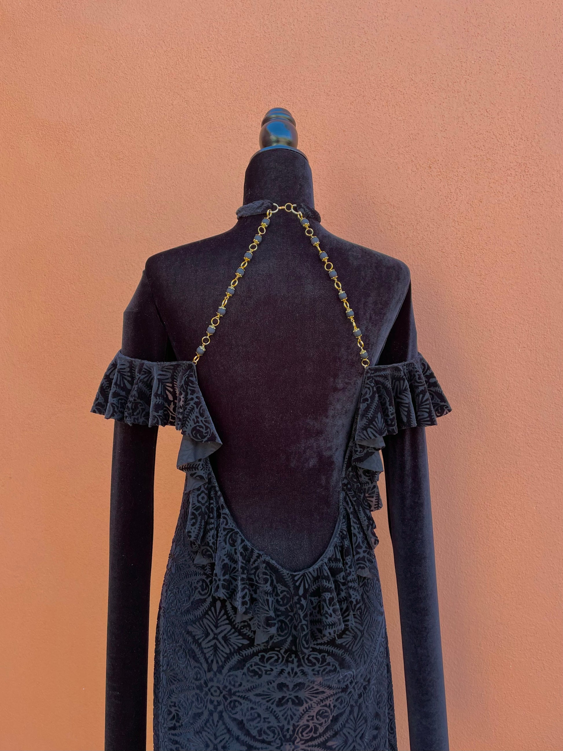 Burnout Ruffle Dress