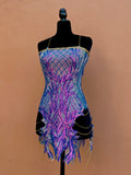 Nefertiti's Night Blue/Pink Iridescent