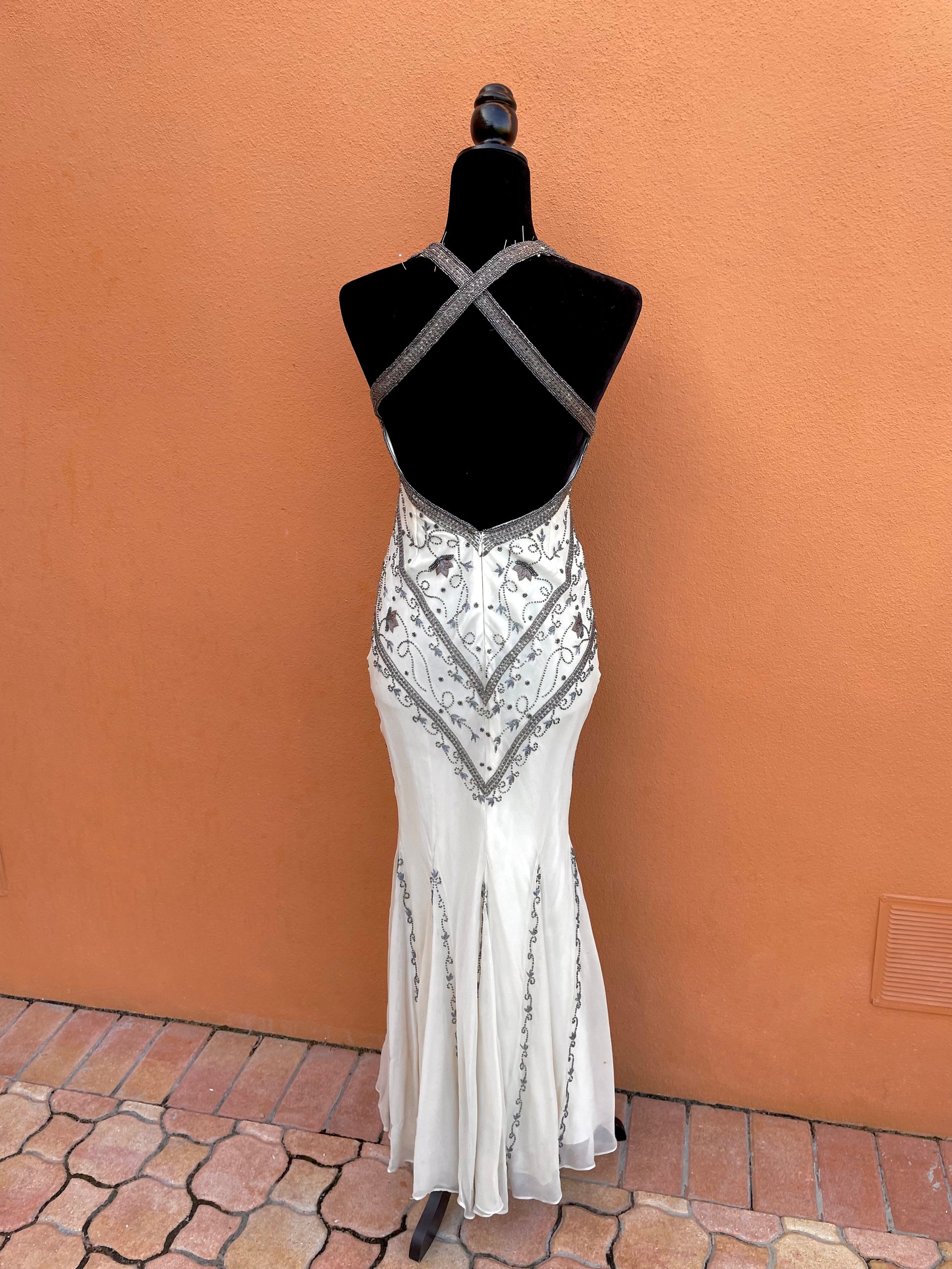 Hand Beaded Vintage Caché Dress