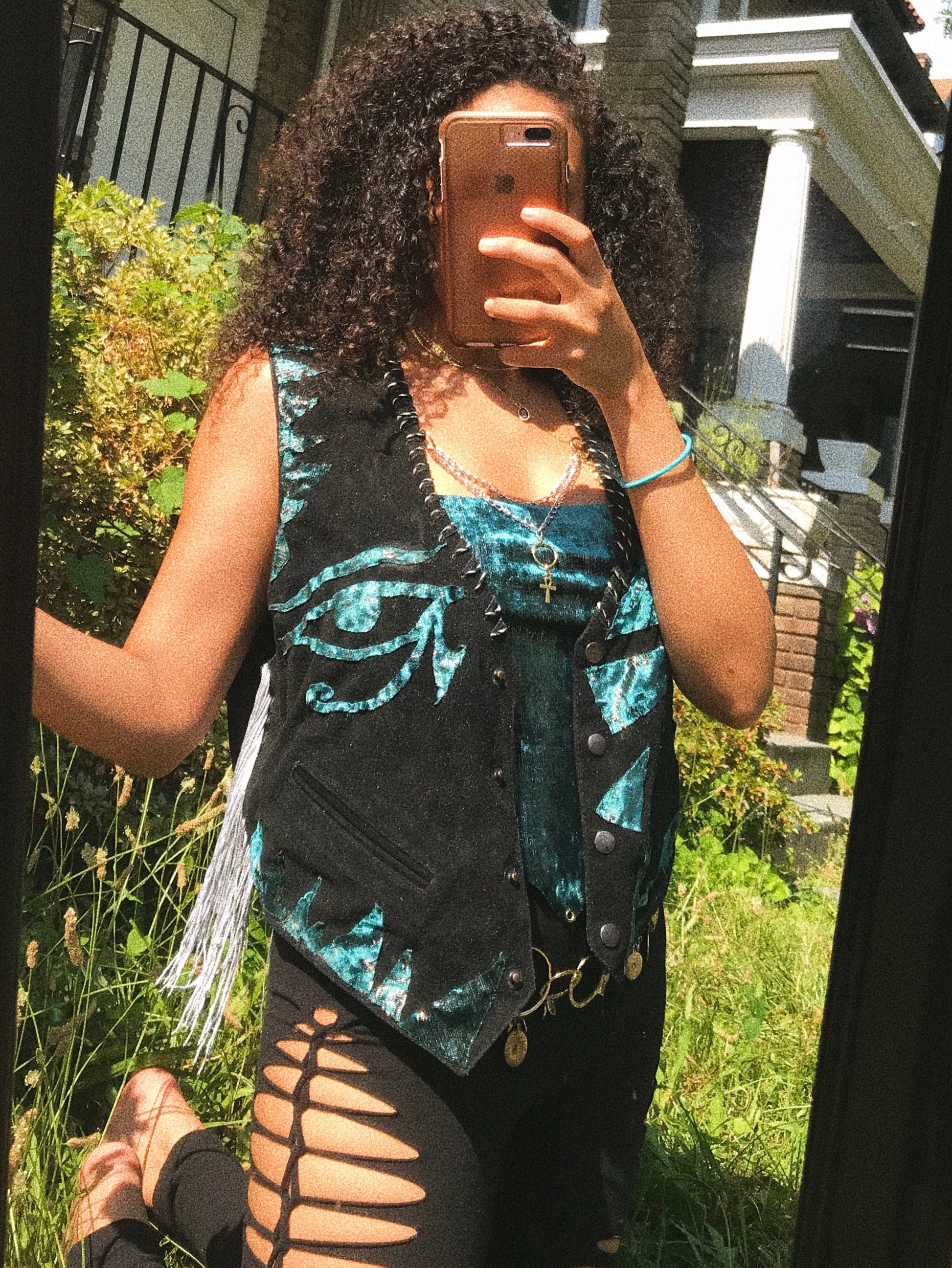 Patchwork Eye of Horus Vest