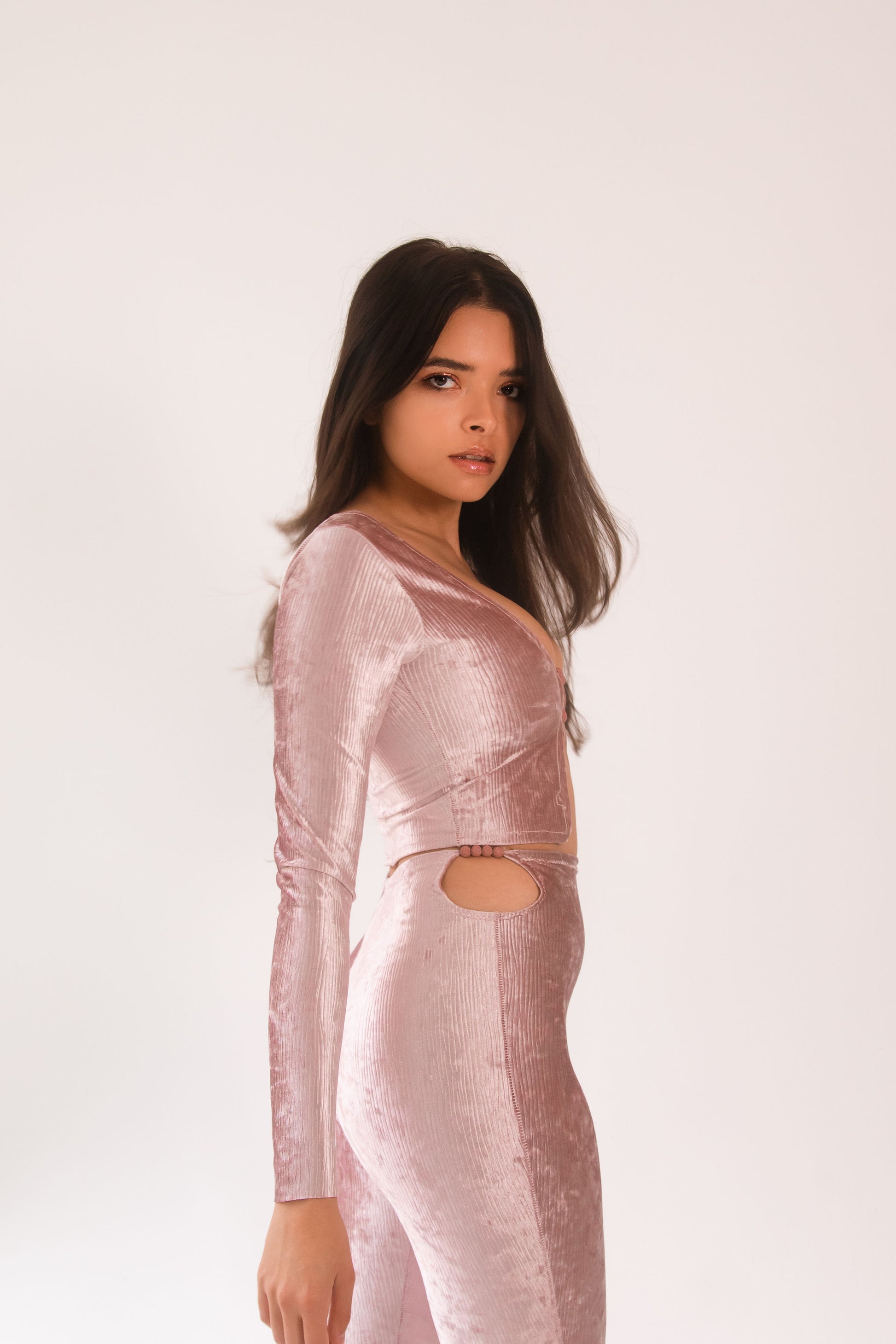 Natural Lava Rock Cutout Pants