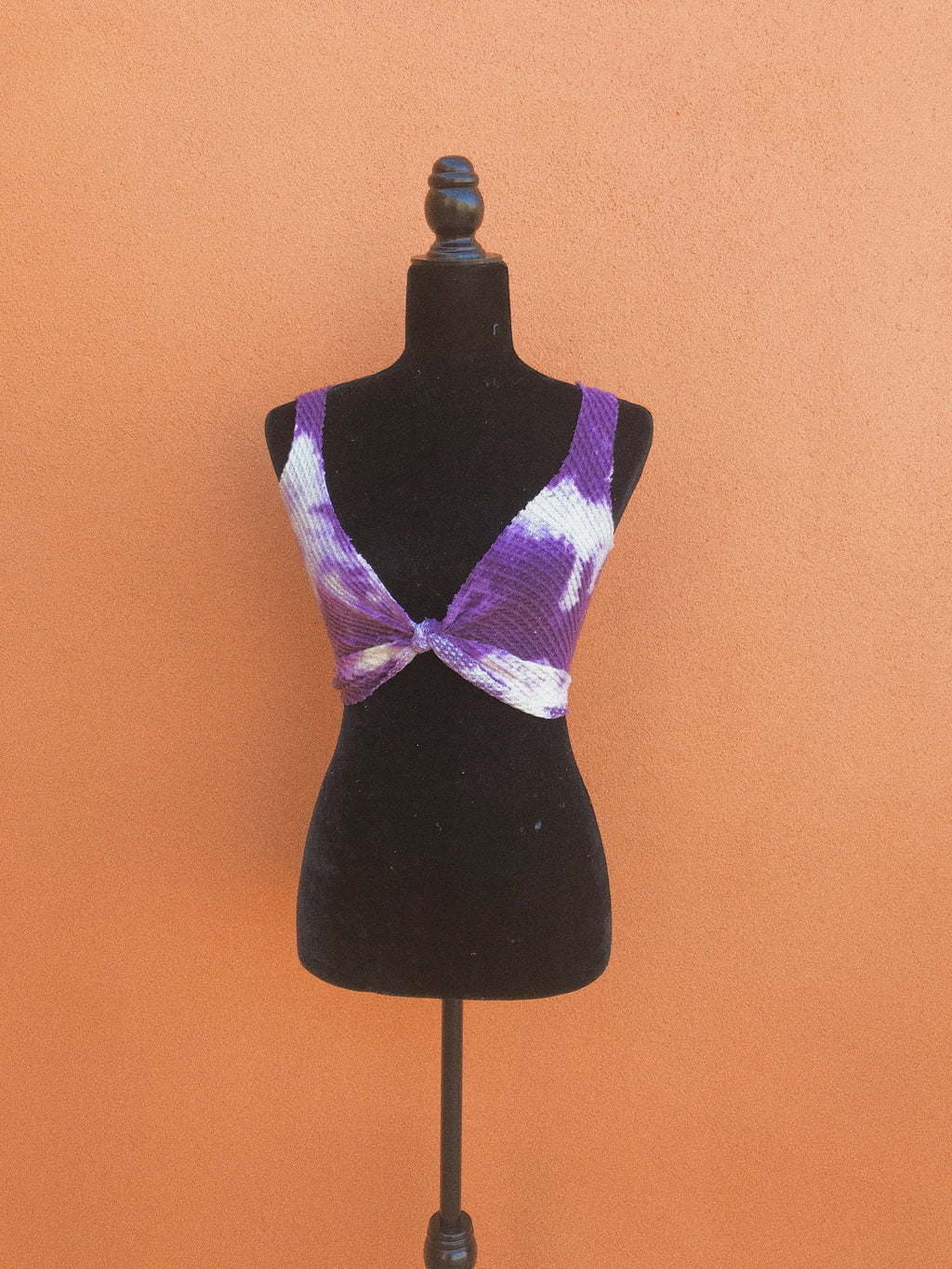 Purple Tie Dye crop