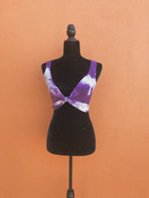 Load image into Gallery viewer, Purple Tie Dye crop
