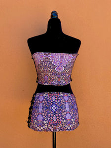 Damask Skirt Set