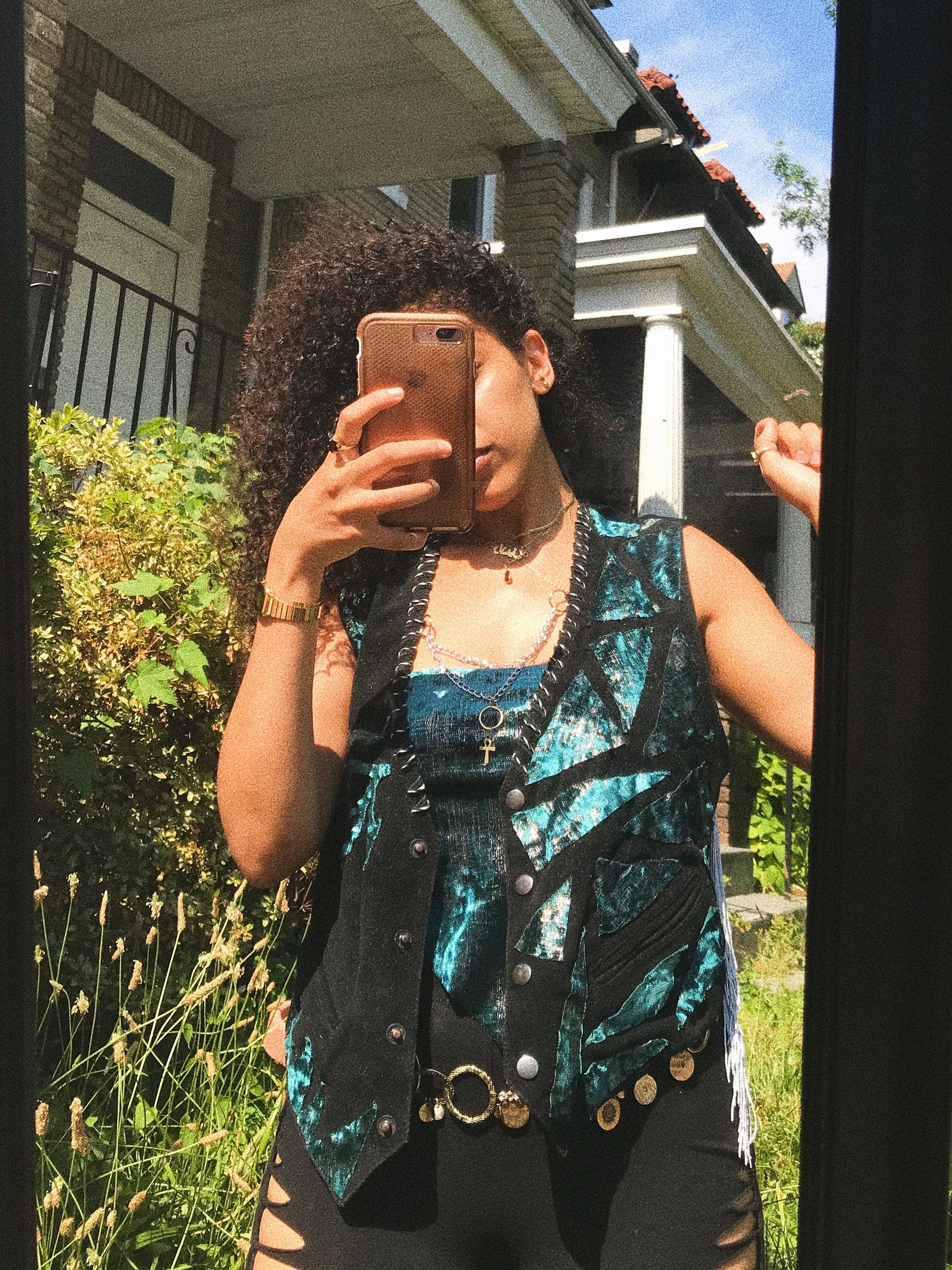 Patchwork Eye of Horus Vest