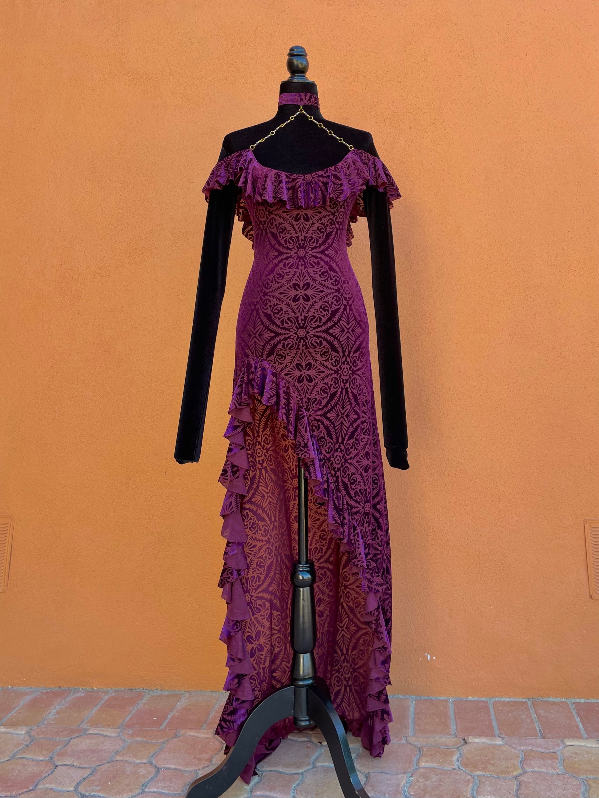 Burnout Ruffle Dress