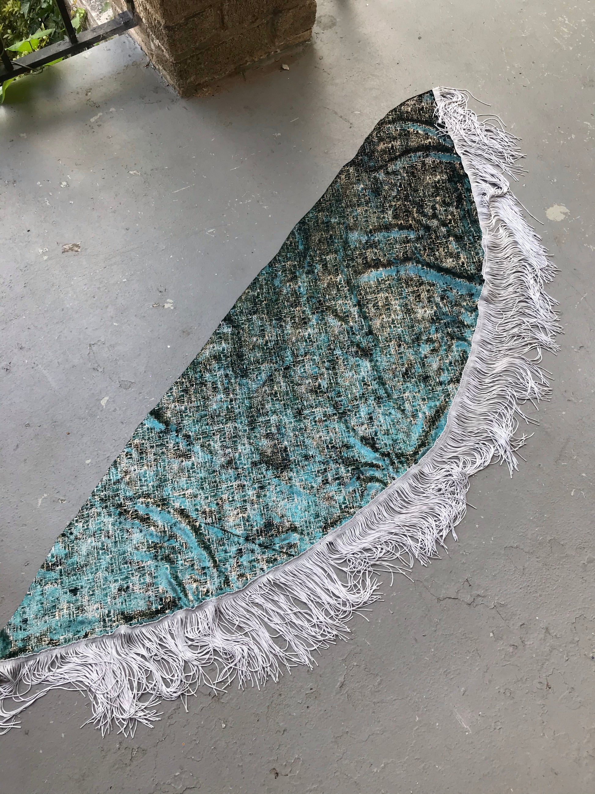 FRINGE SKIRT - Silver