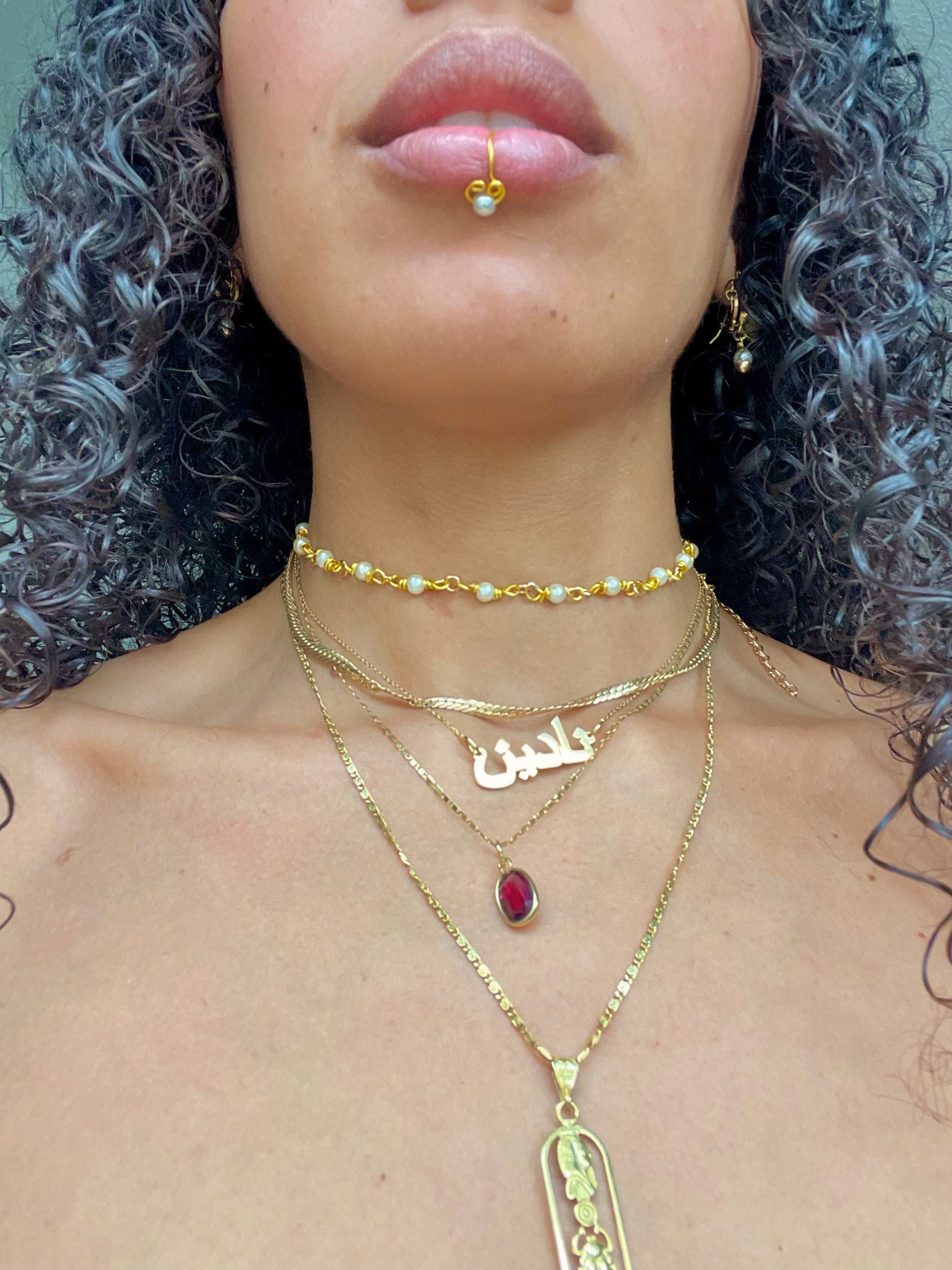 Freshwater Pearl Lip Ring