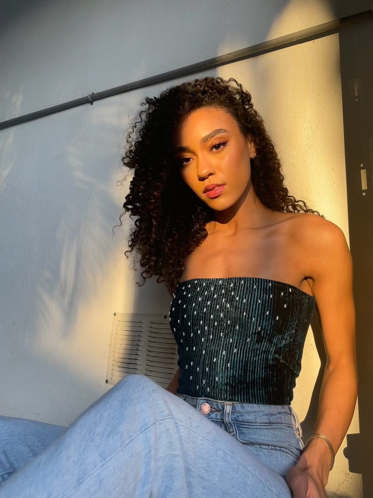Beaded Giza Tube Top